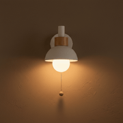 Zaevia Aero Dome: Pull Chain Wall Sconce - Wall Lamp | Zaevia