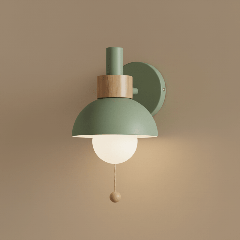 Zaevia Aero Dome: Pull Chain Wall Sconce - Wall Lamp | Zaevia