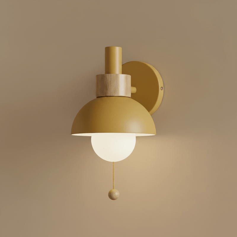 Zaevia Aero Dome: Pull Chain Wall Sconce - Wall Lamp | Zaevia