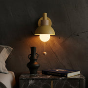 Zaevia Aero Dome: Pull Chain Wall Sconce - Wall Lamp | Zaevia