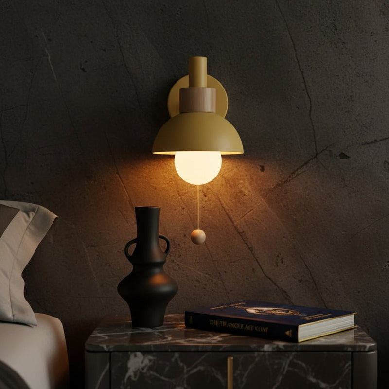 Zaevia Aero Dome: Pull Chain Wall Sconce - Wall Lamp | Zaevia
