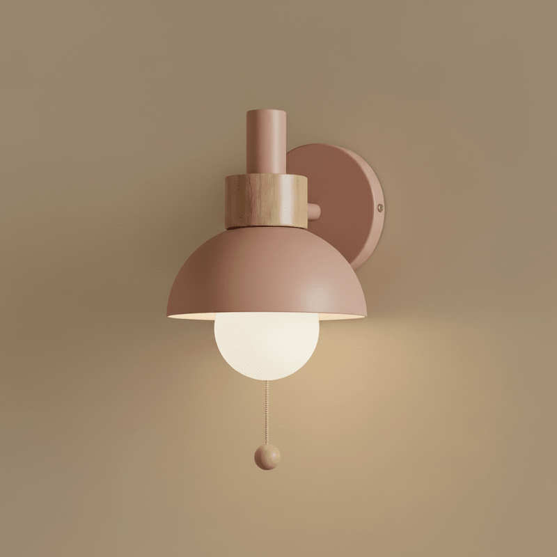 Zaevia Aero Dome: Pull Chain Wall Sconce - Wall Lamp | Zaevia