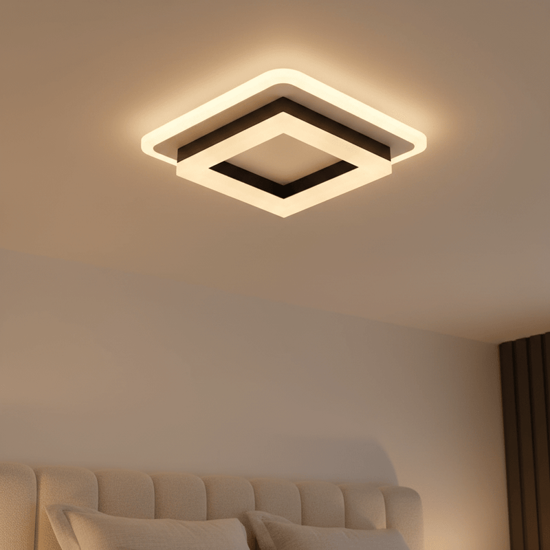 Quadra Geometric Minimalist Ceiling Light - Ceiling Light | Zaevia