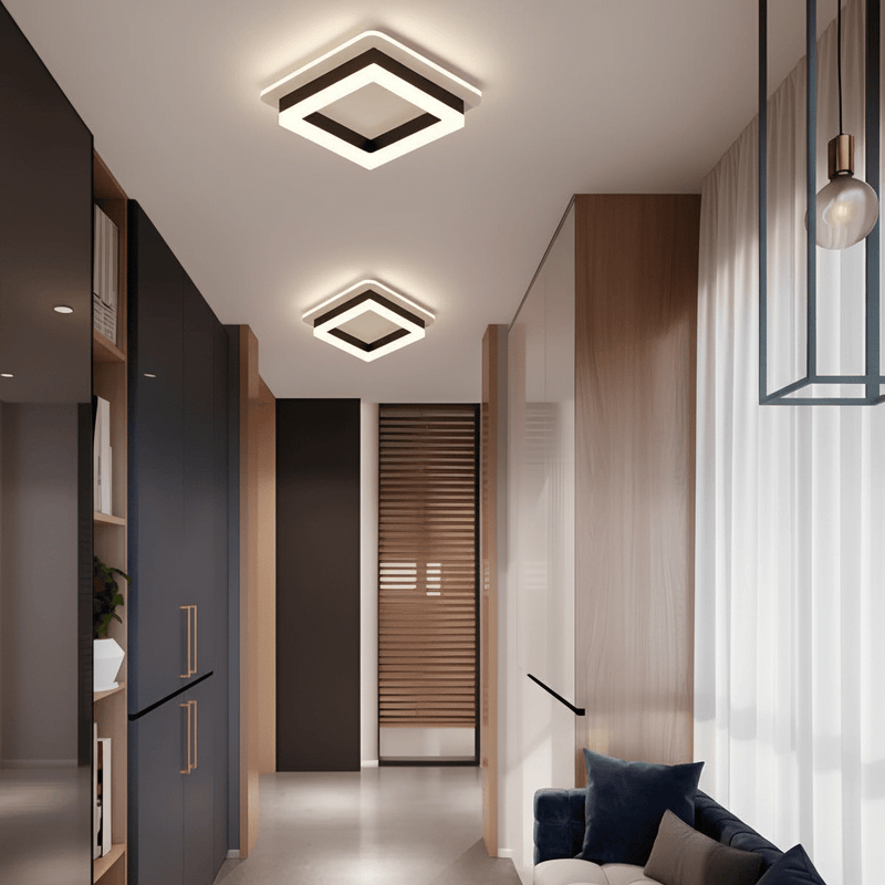 Quadra Geometric Minimalist Ceiling Light - Ceiling Light | Zaevia