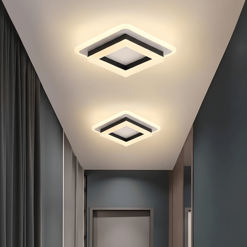 Quadra Geometric Minimalist Ceiling Light - Ceiling Light | Zaevia