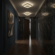 Quadra Geometric Minimalist Ceiling Light - Ceiling Light | Zaevia