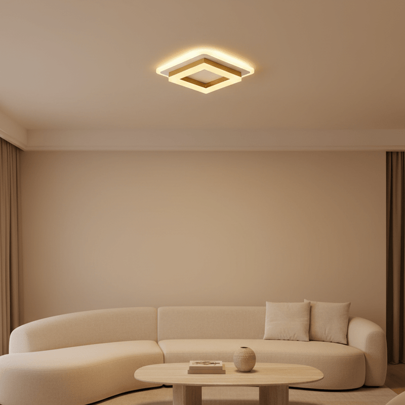 Quadra Geometric Minimalist Ceiling Light - Ceiling Light | Zaevia