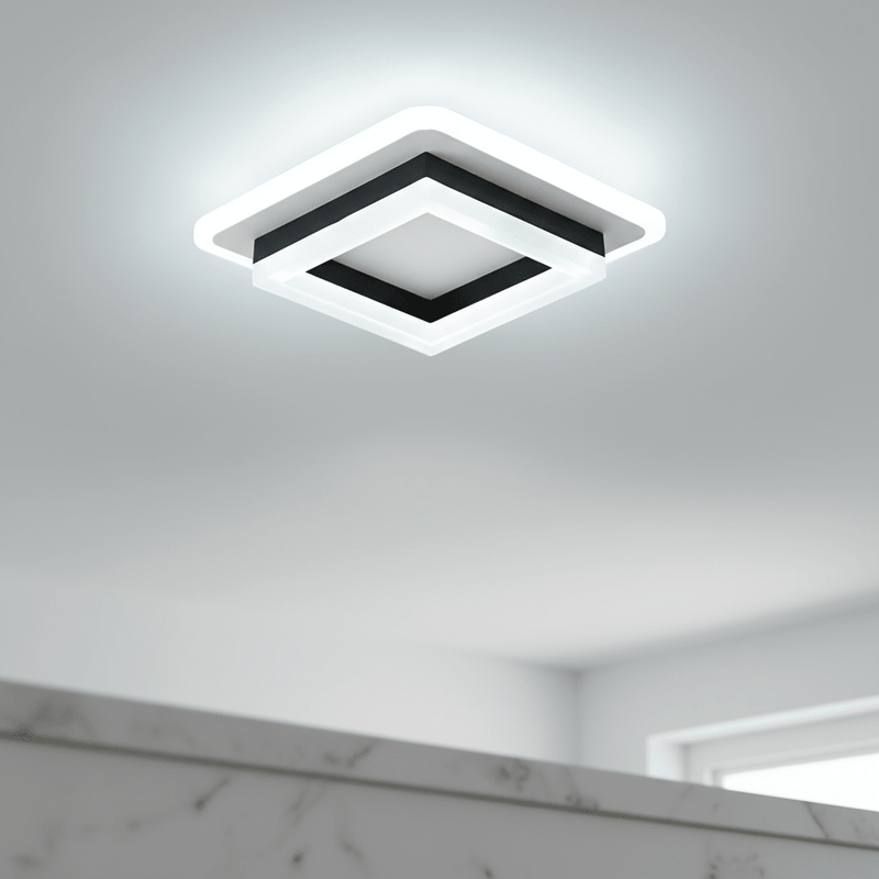 Quadra Geometric Minimalist Ceiling Light - Ceiling Light | Zaevia
