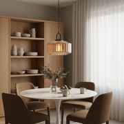 Retro Ribbed Glass Mid Century Pendant Light - Pendant Light | Zaevia