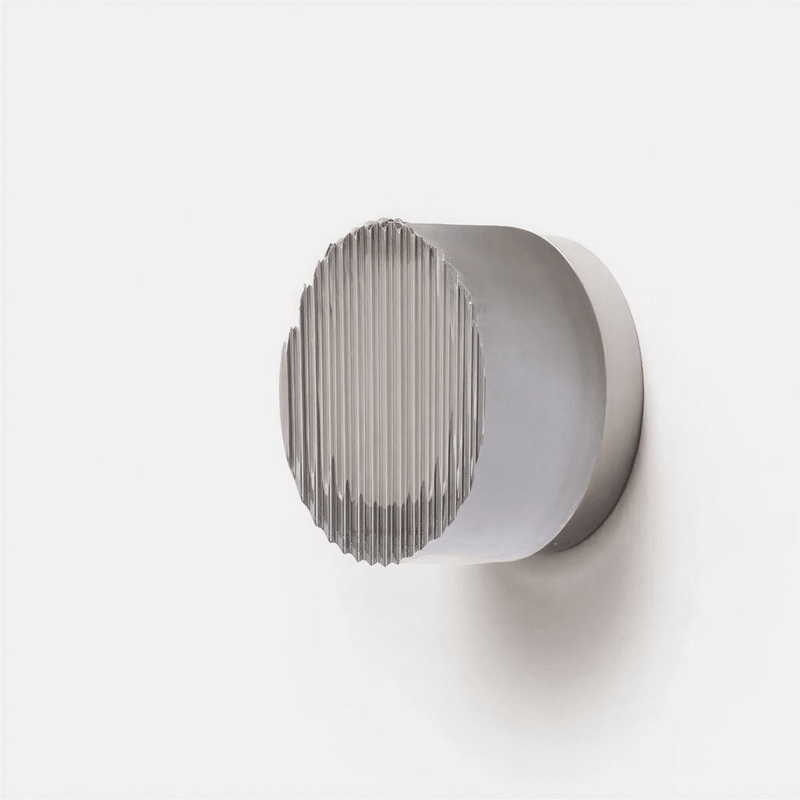 Fluted Wave Round Wall Sconce - Wall Light | Zaevia