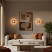 Fluted Wave Round Wall Sconce - Wall Light | Zaevia
