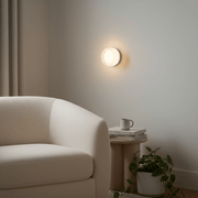 Fluted Wave Round Wall Sconce - Wall Light | Zaevia