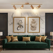 Zaevia Rowan: Nordic Timber Adjustable Triple - Spot Ceiling Light - Ceiling Light | Zaevia
