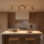Zaevia Rowan: Nordic Timber Adjustable Triple - Spot Ceiling Light - Ceiling Light | Zaevia