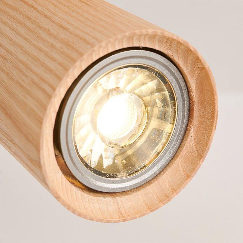 Zaevia Rowan: Nordic Timber Adjustable Triple - Spot Ceiling Light - Ceiling Light | Zaevia