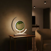 Zaevia Sand Art Arc Table Lamp Dimmable Integrated LED Modern Kinetic Desk Light - Table lamp | Zaevia