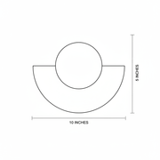 Selene Crescent Sculptural Sconce - Wall Light | Zaevia