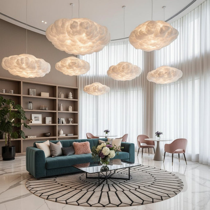 Serenova Sculptural Cloud Pendant - Ceiling Light | Zaevia