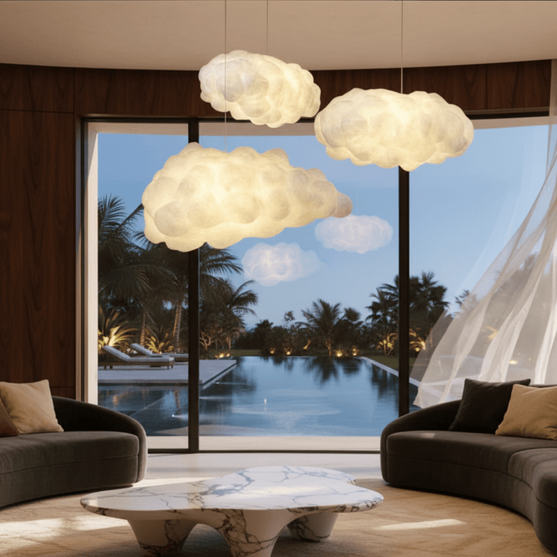 Serenova Sculptural Cloud Pendant - Ceiling Light | Zaevia