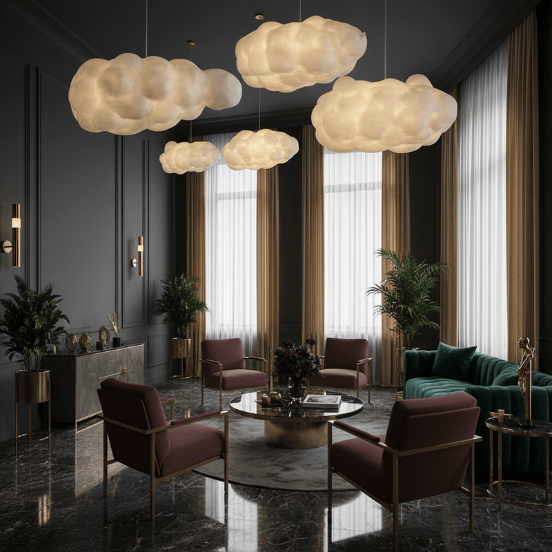 Serenova Sculptural Cloud Pendant - Ceiling Light | Zaevia