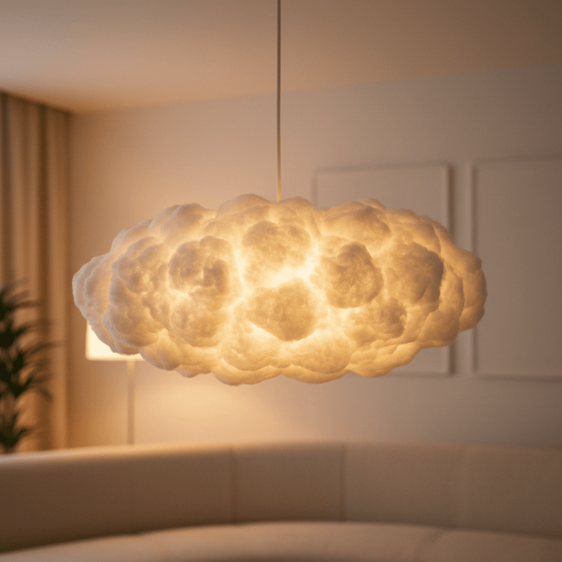 Serenova Sculptural Cloud Pendant - Ceiling Light | Zaevia