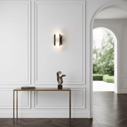Zaevia Serenova Alabaster Capsule Wall Sconce | Modern Luxury Slim Geometric Light - Wall Light | Zaevia