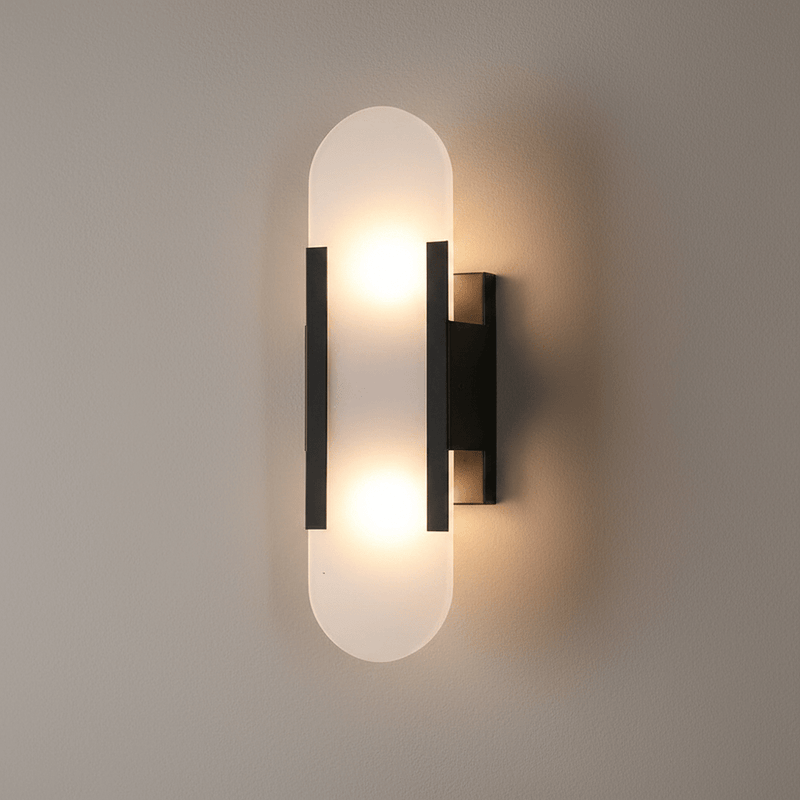 Zaevia Serenova Alabaster Capsule Wall Sconce | Modern Luxury Slim Geometric Light - Wall Light | Zaevia