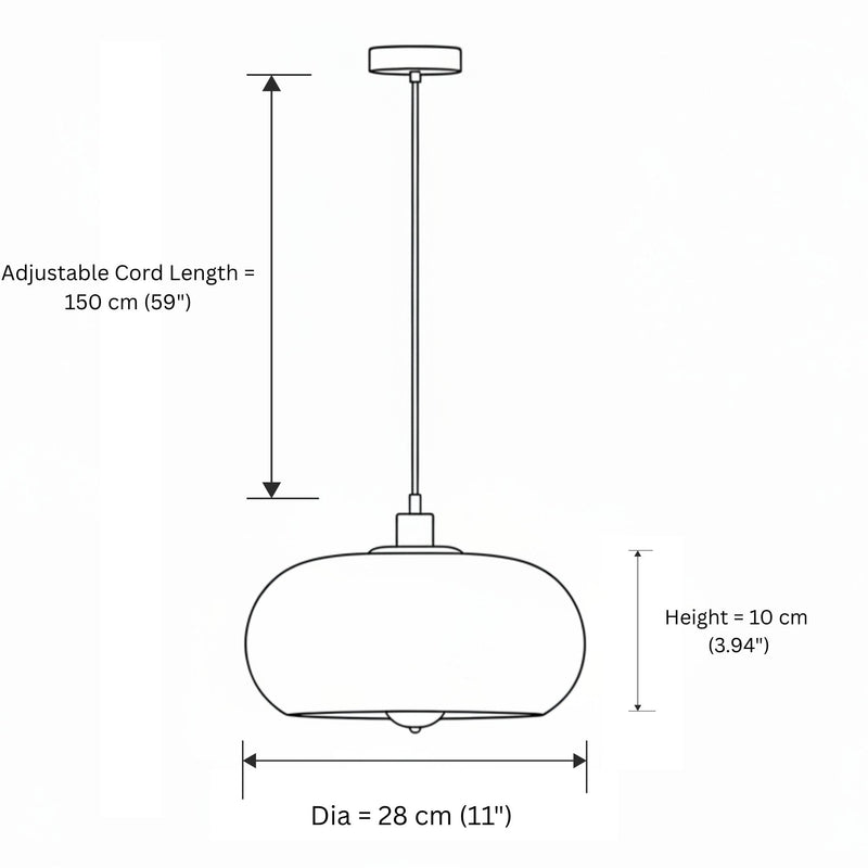 Signe Retro Glass Pendant Light