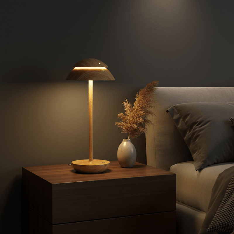 Zaevia Silas Rechargeable LED Table Lamp: Touch Control Minimalist Light - Lighting > Table & Floor Lamps > Table Lamps > Designer Table Lamps | Zaevia