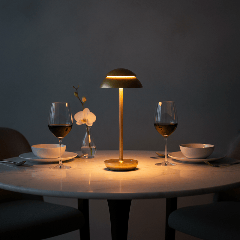 Zaevia Silas Rechargeable LED Table Lamp: Touch Control Minimalist Light - Lighting > Table & Floor Lamps > Table Lamps > Designer Table Lamps | Zaevia
