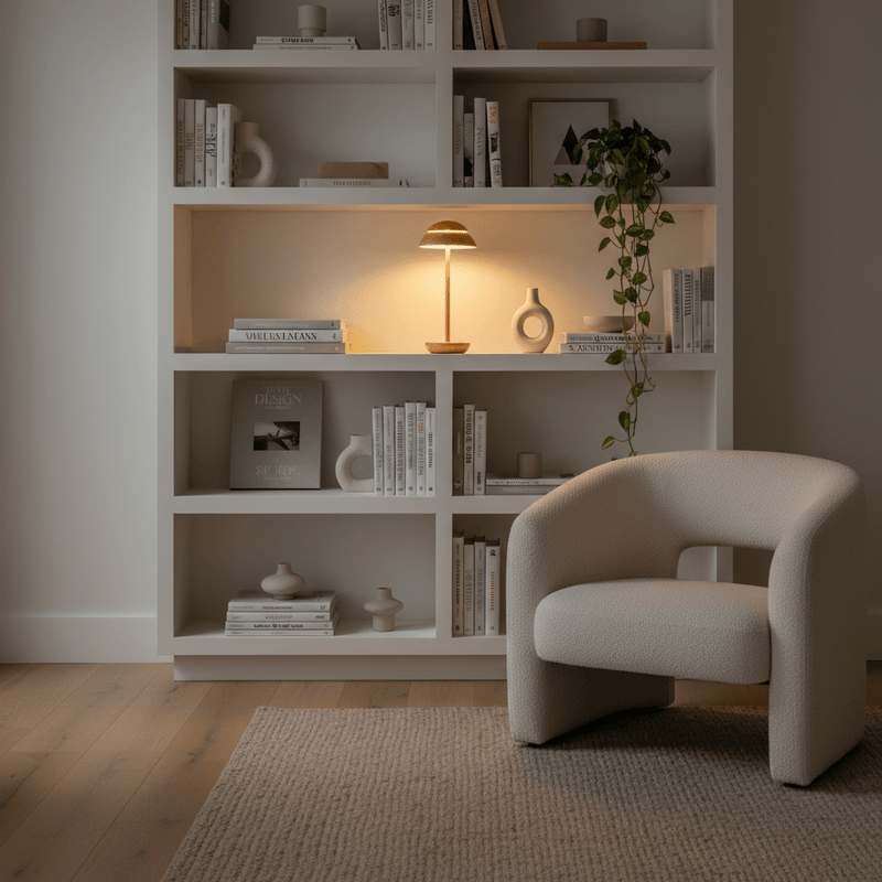 Zaevia Silas Rechargeable LED Table Lamp: Touch Control Minimalist Light - Lighting > Table & Floor Lamps > Table Lamps > Designer Table Lamps | Zaevia