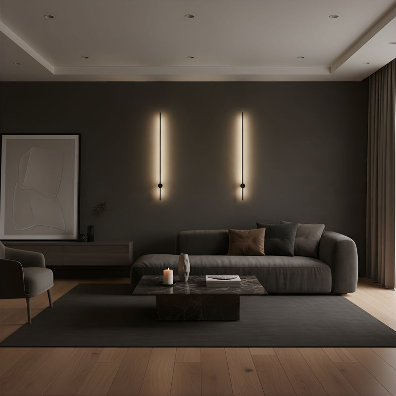 Zaevia Single Sided Linear Bar Wall Sconce Integrated LED Hardwired Minimalist Architectural Light - Wall Lamp | Zaevia