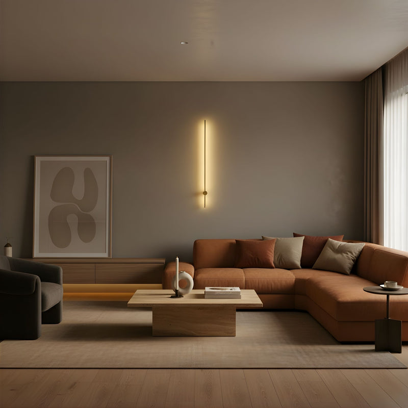Zaevia Single Sided Linear Bar Wall Sconce Integrated LED Hardwired Minimalist Architectural Light - Wall Lamp | Zaevia