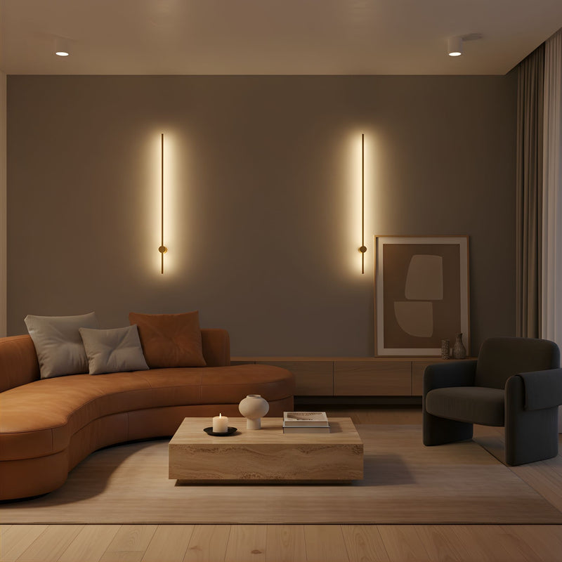 Zaevia Single Sided Linear Bar Wall Sconce Integrated LED Hardwired Minimalist Architectural Light - Wall Lamp | Zaevia