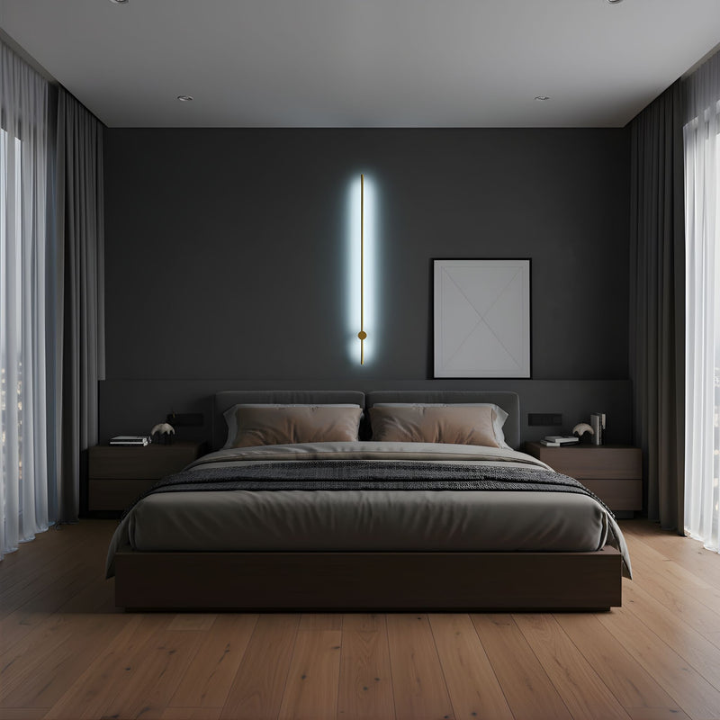 Zaevia Single Sided Linear Bar Wall Sconce Integrated LED Hardwired Minimalist Architectural Light - Wall Lamp | Zaevia