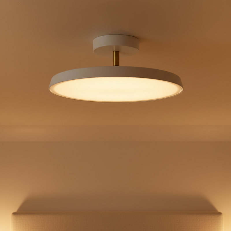 Sleek Disc LED Semi-Flush Mount Ceiling Light