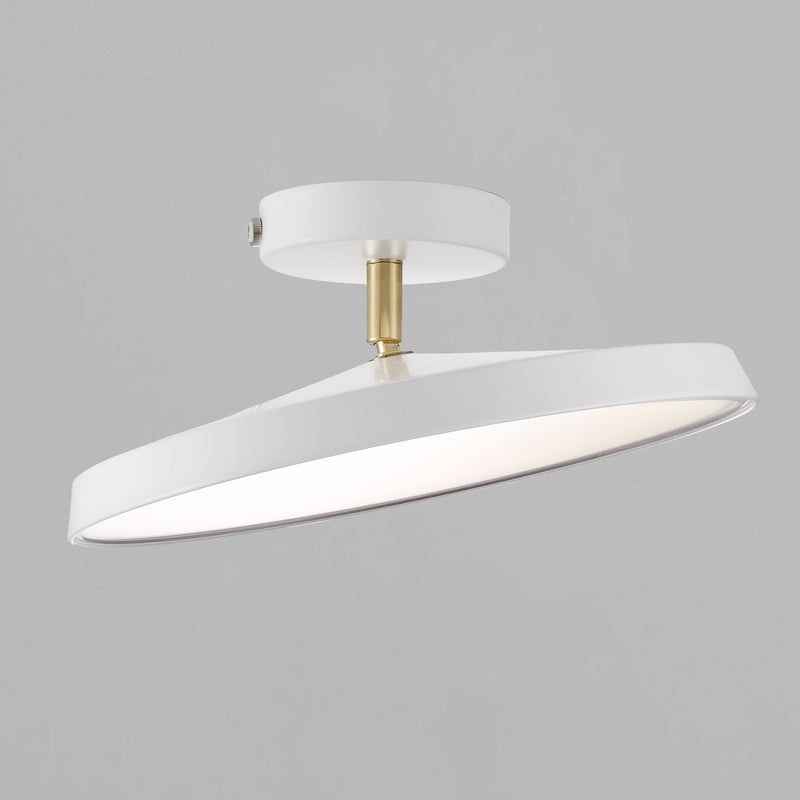 Sleek Disc LED Semi-Flush Mount Ceiling Light