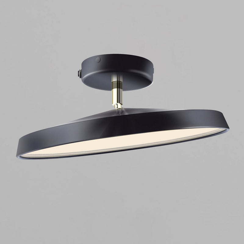 Sleek Disc LED Semi-Flush Mount Ceiling Light