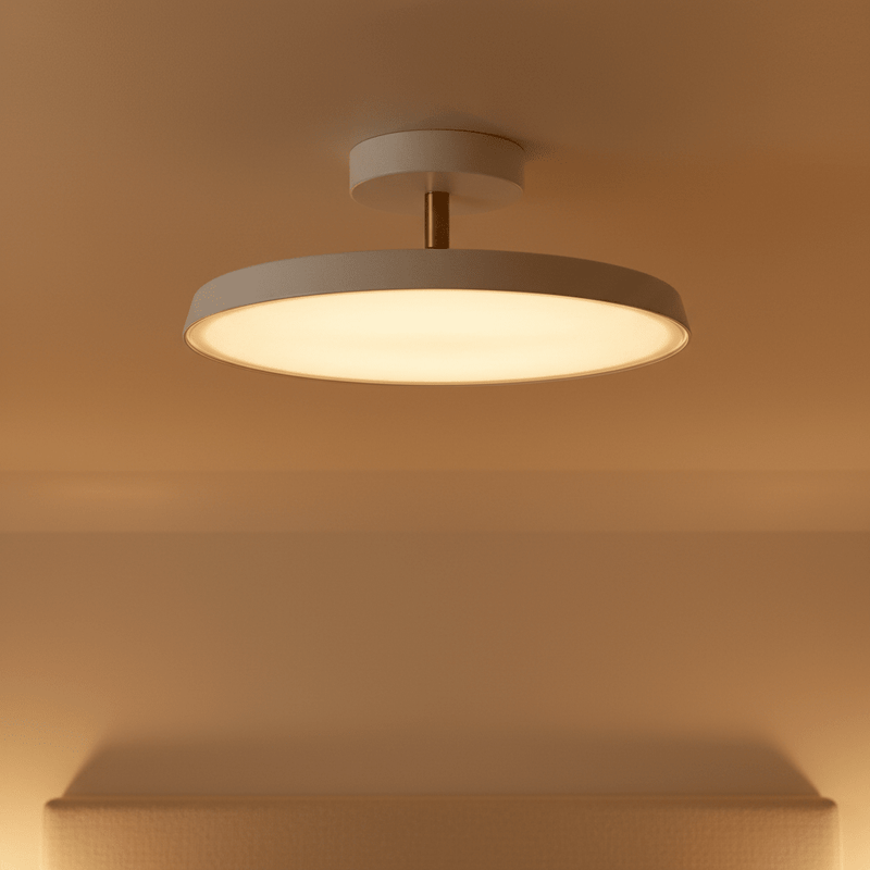 Sleek Disc LED Semi-Flush Mount Ceiling Light - Pendant Light | Zaevia