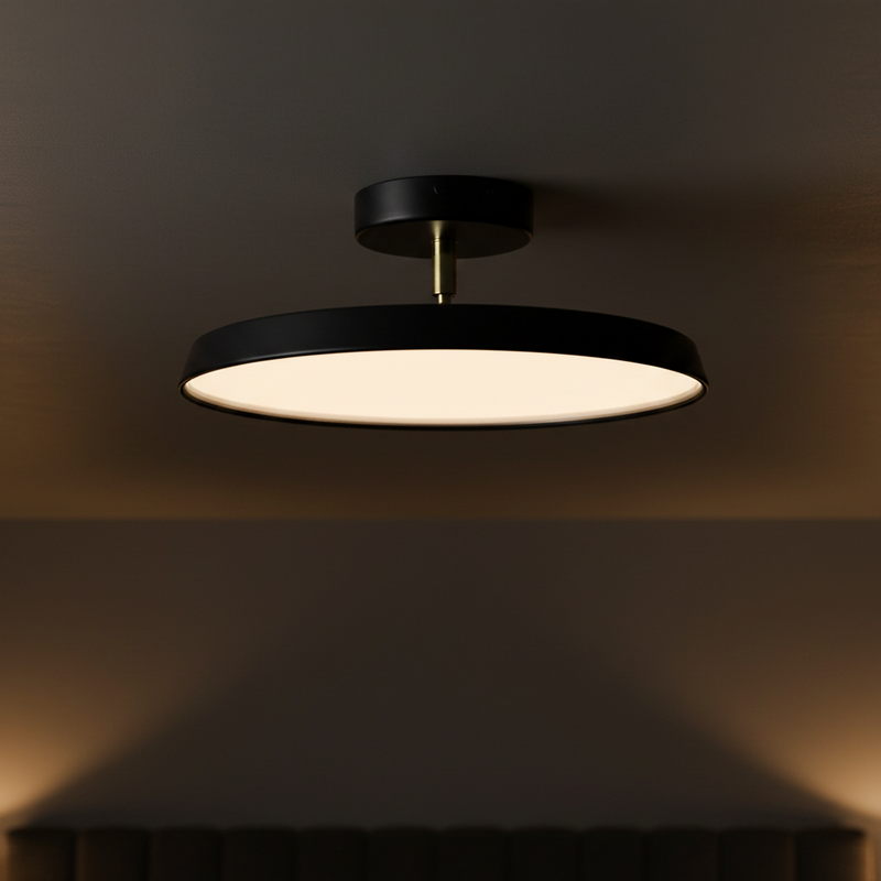 Sleek Disc LED Semi-Flush Mount Ceiling Light