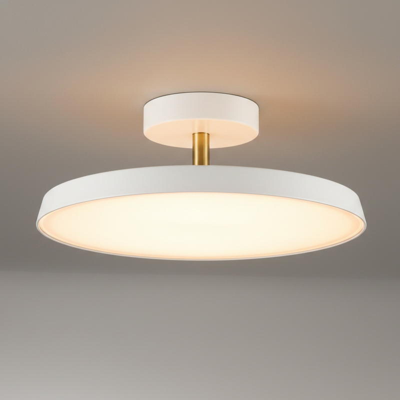 Sleek Disc LED Semi-Flush Mount Ceiling Light