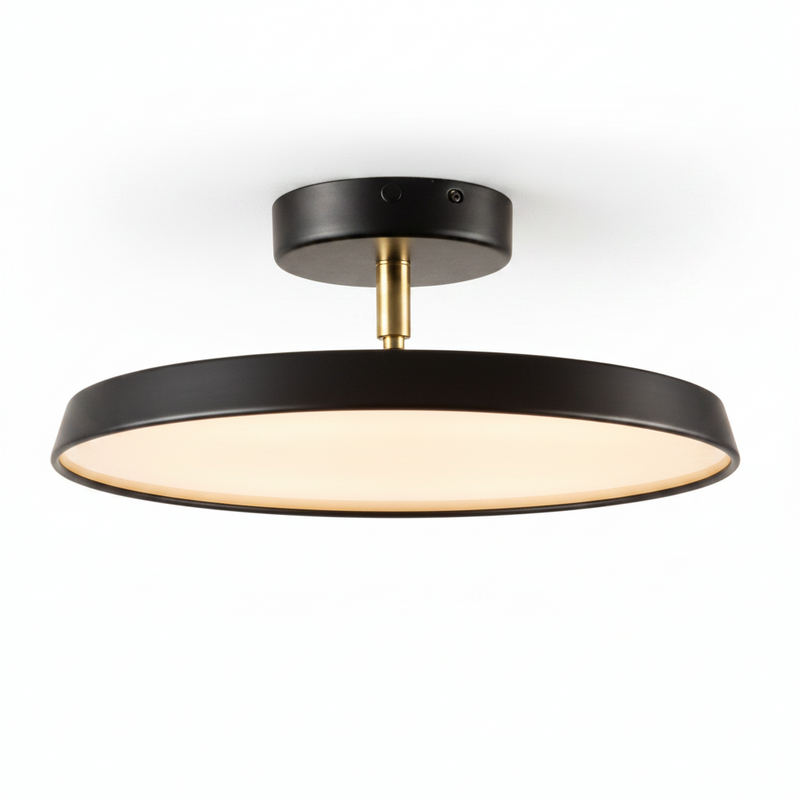 Sleek Disc LED Semi-Flush Mount Ceiling Light