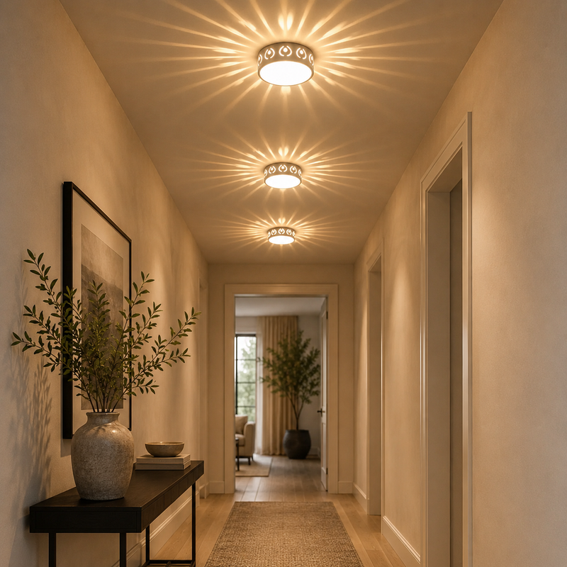 Solar Starburst LED Flush Mount Ceiling Light