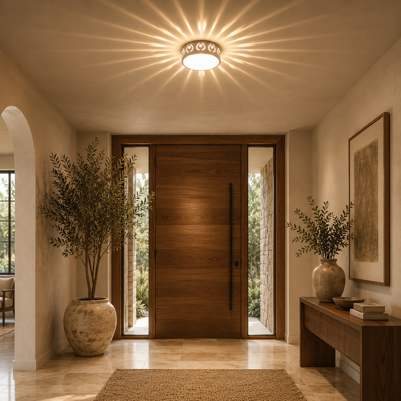 Solar Starburst LED Flush Mount Ceiling Light