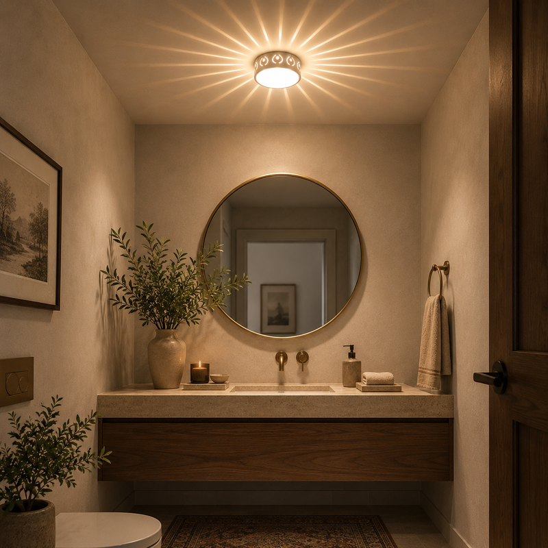Solar Starburst LED Flush Mount Ceiling Light