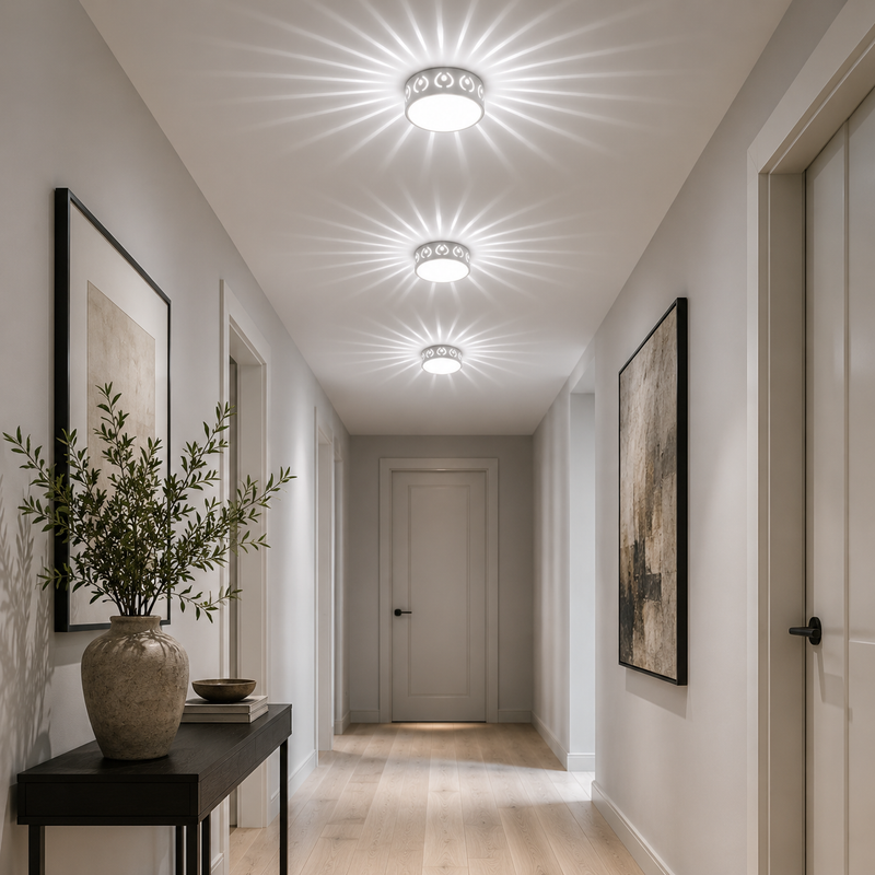 Solar Starburst LED Flush Mount Ceiling Light