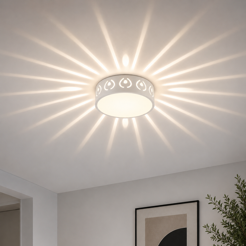 Solar Starburst LED Flush Mount Ceiling Light