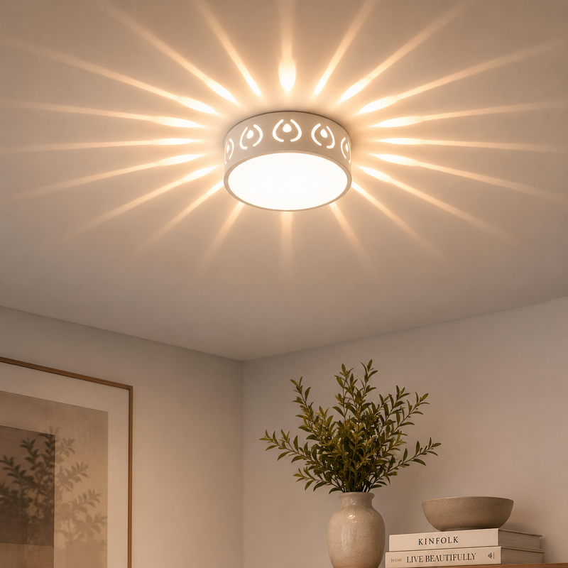 Solar Starburst LED Flush Mount Ceiling Light