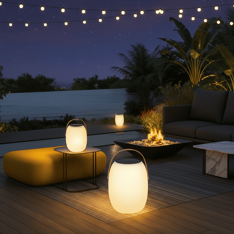 Zaevia Solis: Portable Solar Outdoor Floor Lamp - Lantern | Zaevia