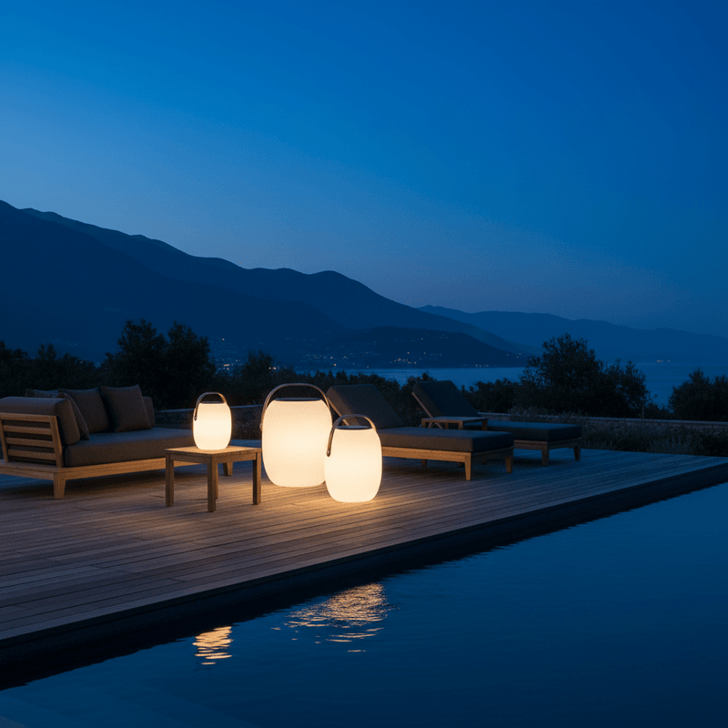 Zaevia Solis: Portable Solar Outdoor Floor Lamp - Lantern | Zaevia